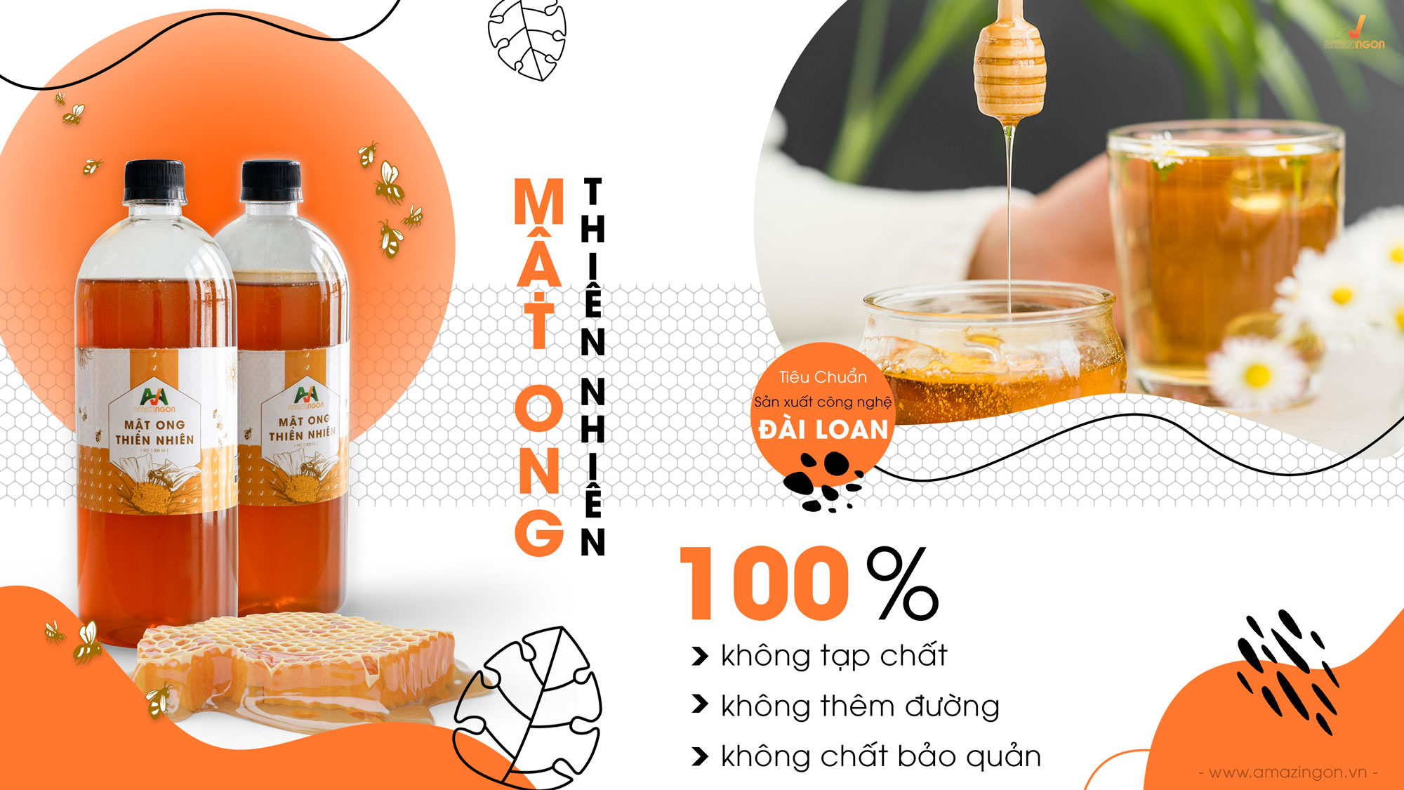 mật ong thiên nhiên nguyên chất Amazingon