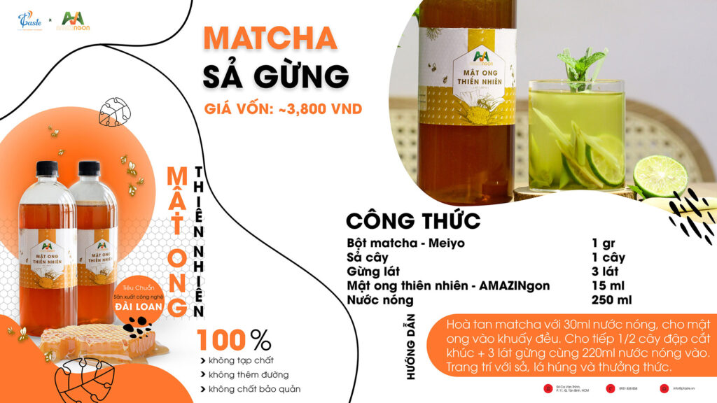 Công thức pha chế với mật ong AMAZINgon
