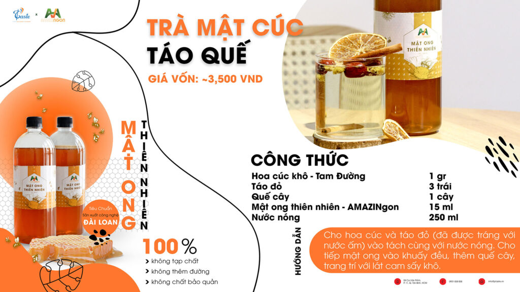 Công thức pha chế với mật ong AMAZINgon