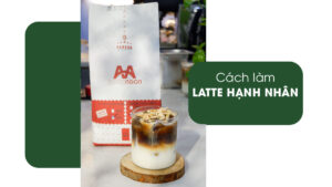 cách làm latte hạnh nhân tại nhà