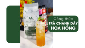 cách làm trà chanh dây hoa hồng tại nhà