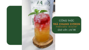 cách làm trà chanh citron