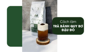 cách làm trà bánh quy bơ đậu đỏ tại nhà