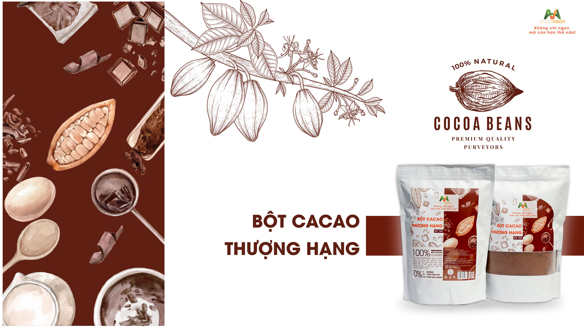 Bột cacao thượng hạng AMAZINgon